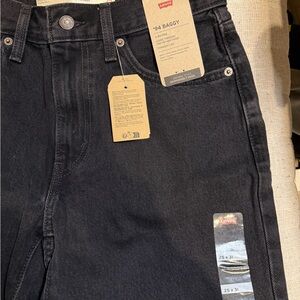 Levi's Black 94 Baggy Jeans